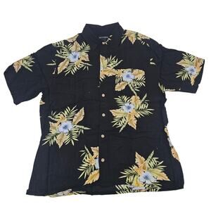 Vintage Hawaiian Aloha Shirt Blue Men's Size